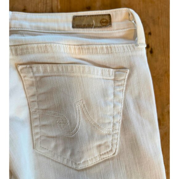 AG Adriano Goldschmied The Ballad Slim Boot Jeans White Denim Size 26R - Picture 6 of 12